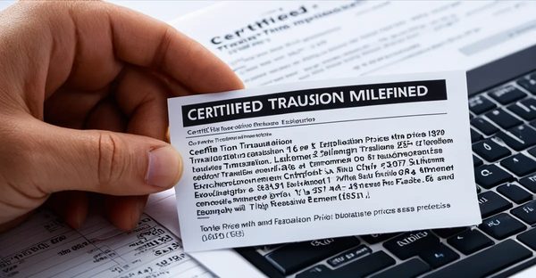 Traduction certifiée conforme : tarifs et délais expliqués